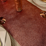 Glitter Premium Bordløber Rosaguld
