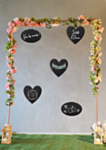 Firkantet Backdrop Guld