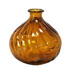 Riflet Glasvase Amber