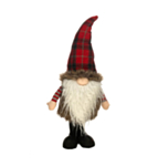 Stående Nisse Med Hue Rød