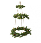 Julekrans Med LED Grøn