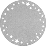 Glitter Premium Dækkeservietter Sølv