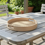 Flettet Rattan Bakke