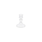Antik Glas Lysestage Klar