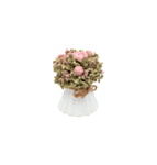 Kunstig Blomstret Buket Pastelrosa