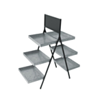 Metal Serveringsfad 3 Niveauer