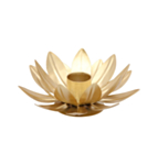 Lotus Lysestage Guld