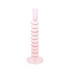 Tourbillon Glas Lysestage Rosa