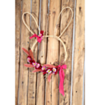 Kanin Dekorationsring Rattan Natur