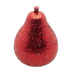 Glitter Pære Julepynt Rød