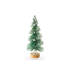 Snedækket Juletræ På Træfod