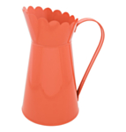 Kandeformet Metalvase Orange