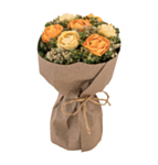Kunstig Rosebuket Orange