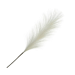 Kunstig Pampas Elfenbenshvid