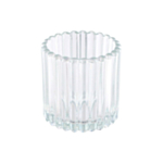 Stribet Glas Fyrfadsstage