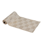 Plisseret Velour Bordløber Beige