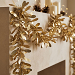 Juleguirlande Mat Guld