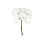 Kunstige Mini Hortensia Blomster Hvid