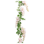 Kunstig Wisteriaguirlande Lyserød