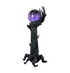 Halloween Træ Med Lysende Kugle Skulptur