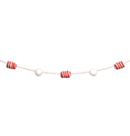 Candy Stripe Guirlande Rød/Hvid