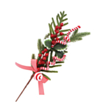 Kunstig Julegren Med Røde Bær