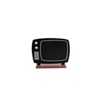 Retro TV Borddekoration