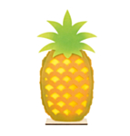 Stor Filt Ananas Dekoration
