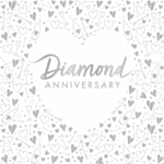 Diamantbryllup Servietter Sølv