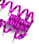 Serpentiner På Rulle Holografisk Hot Pink