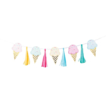 Pastel Isvaffel Kvastguirlande