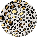 Leopard Desserttallerkener