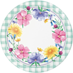 Påskeblomster Middagstallerkener