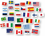 Landeflag Konfetti