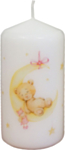 Bamse Bloklys Hvid/Lyserød