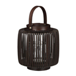 Polyrattan Lanterne Sort