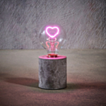 Hjerte Bordlampe