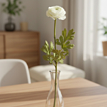 Kunstig Ranunkel Blomst Creme