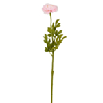 Kunstig Ranunkel Blomst Lyserød