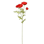 Kunstig Valmueblomst Rød