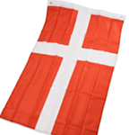 Dannebrog Stof Flag