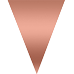 Vimpelguirlande Rosa Kobber