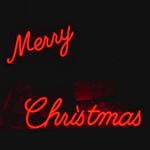 Merry Christmas Neonskilt Rød