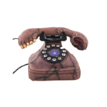 Vintage Gyser Telefon Med Lyd & Lys
