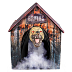 Halloween Hundehus Med Bevægelig Hund