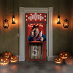 Halloween Cirkus Dørcover
