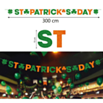 St. Patrick Glimmerguirlande Grøn/Orange