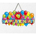 Happy Birthday Ballon Skilt