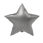 Stjerne Folieballon Sølv