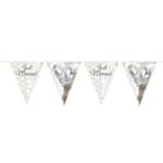 Just Married Vimpelguirlande Hvid
